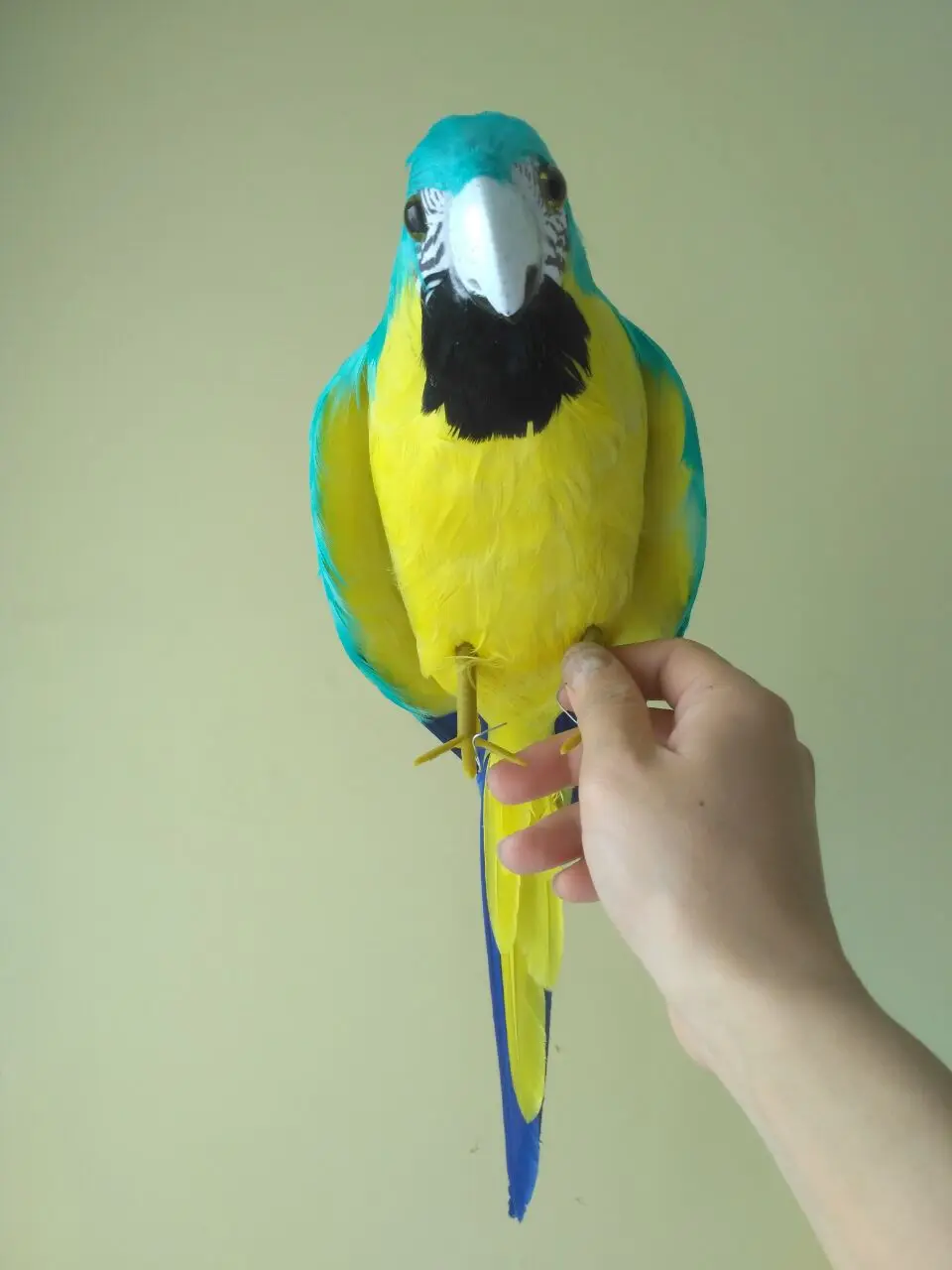 blue simulation parrot toy foam&feathers little wings parrot model gift about 43cm 1612