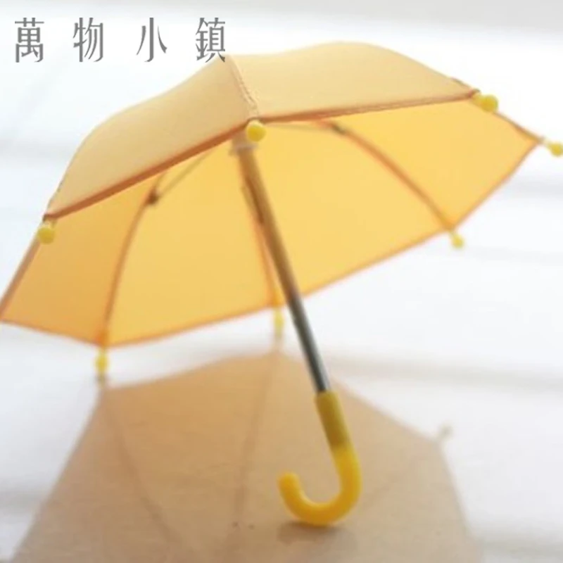 NEW White /Yellow/ Black Pure Color Small Umbrella Photo props 1/4 BJD MSD Doll Accessory