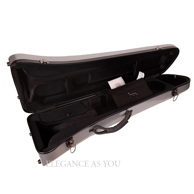 Portable Trombone Case Double Shoulder Strap Bb Trombone Bag Composite Hard Case For bB Trombone Instrument Accessories Bag Box