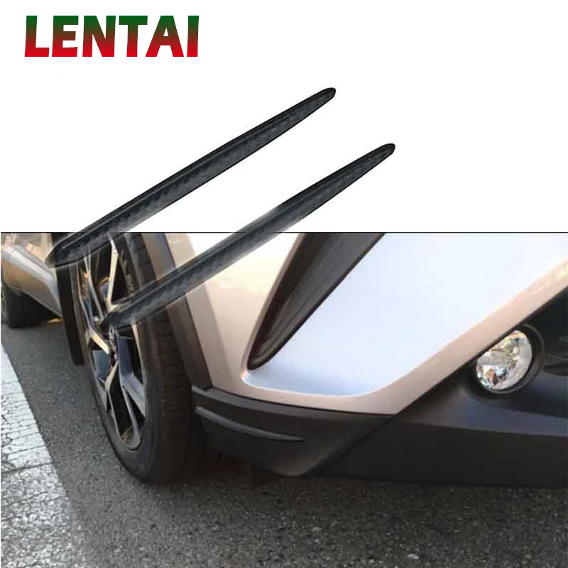 LENTAI Car Carbon Fiber Scratchproof Bumper Strip Universal For Renault megane 2 Kia rio ceed Mitsubishi lancer asx Accessories