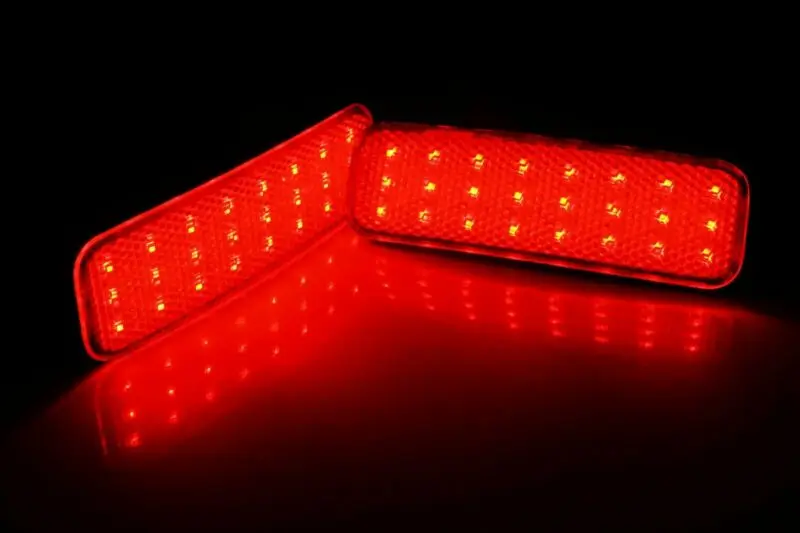 For Ford Transit Van Custom Connect Red LED Rear Bumper Reflector Tail Light 2013-up