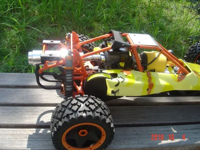 Nâng cấp 5 lỗ Rocket Nhôm Phía Sau Ống Xả cho năm 1/5 Gas RC Xe HPI Rovan HSP KM SS FG Baja 5B 5 t 5SC Xe Tải Quái Vật 15005 gam