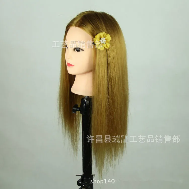 Free Shipping!!Newest High Quality Training Mannequin Head Hairdressing head With Hair For Salon Or School Practice