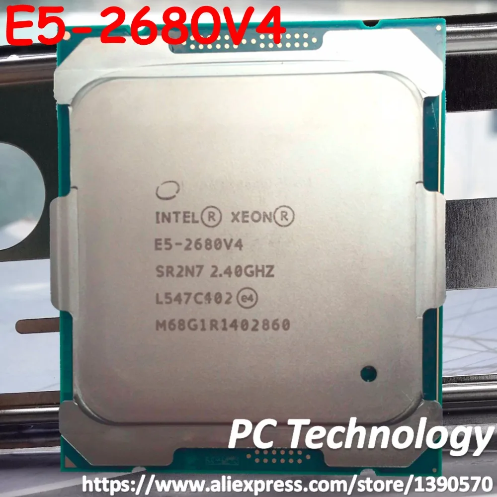 

E5 2680V4 Original Intel Xeon E5-2680V4 CPU Processor 2.40GHz 14-Core 35M 14NM E5-2680 V4 FCLGA2011-3 TPD 120W 1 year warranty