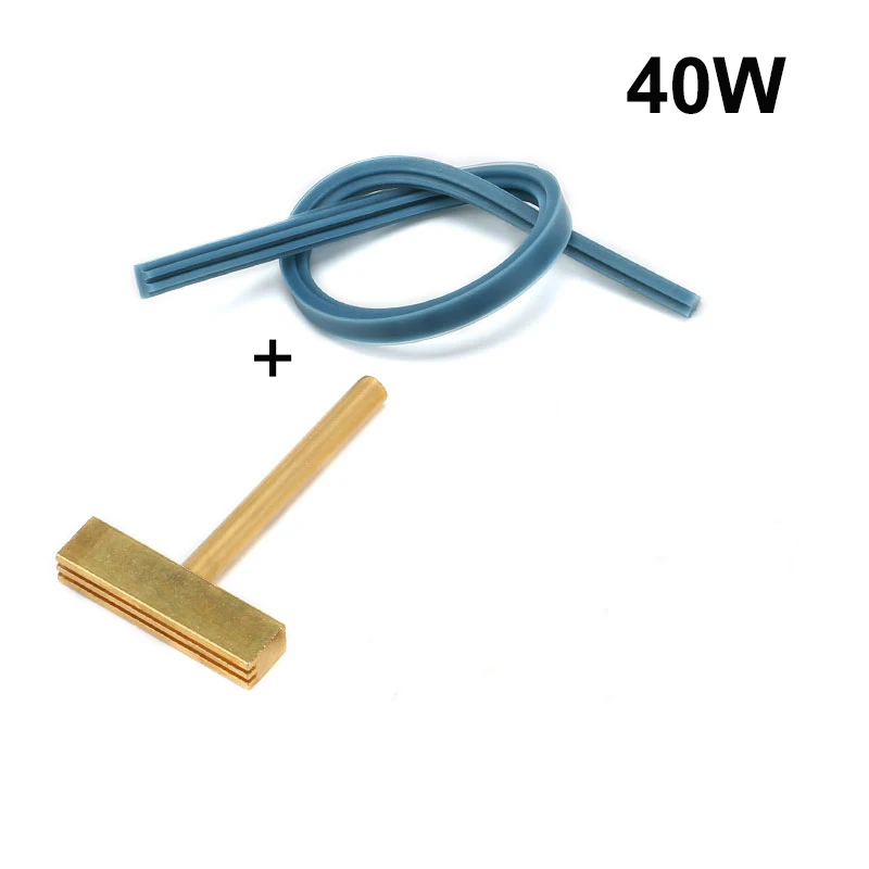 30W 40W 60W LCD flat wire welding tool LCD screen wire hot pressing head T-shaped all copper electric soldering iron head