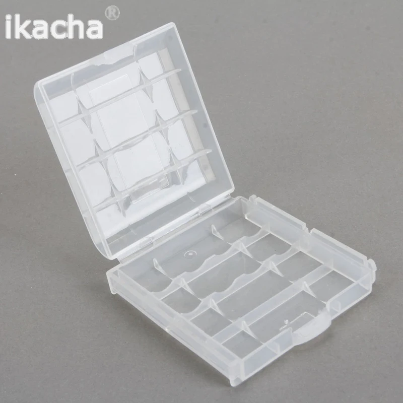 2pcs New Hard Plastic full Case Cover Holder AA / AAA Battery Storage Box Container Bag Case Organizer Box Case