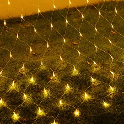 8 modos 110v/220v super brilhante led rede malha string luz luzes de fadas guirlanda jardim casamento iluminação do feriado led decoracion