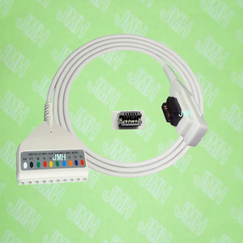 

Compatible with GE SEER MC ECG Machine the 41959-010,DIN 10-lead holter trunk cable,IEC or AHA.