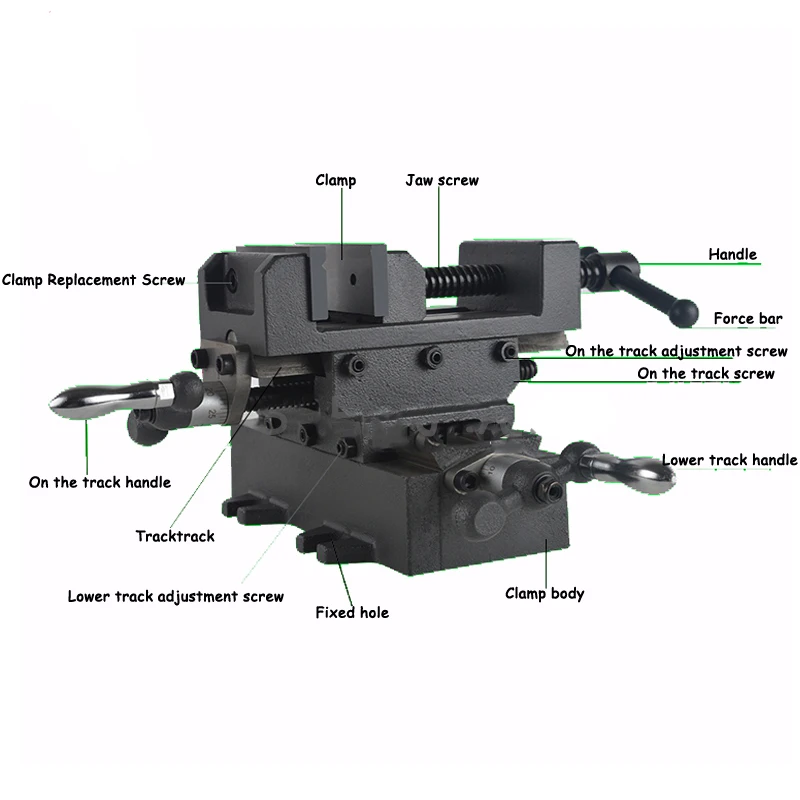 Cross Vise Precision Heavy Duty Bench Vise Bench Drill Milling Machine Cross Vise 3 Inch special cross pliers