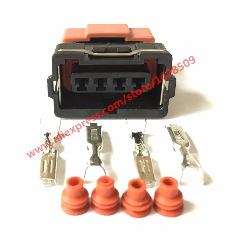 

20 Sets 4 Pin Auto Connector 10378 Female For Toyota 4 AGE 16V TPS Mitsubishi KA24 SR20 MAF EVO Lancer TPS Connector