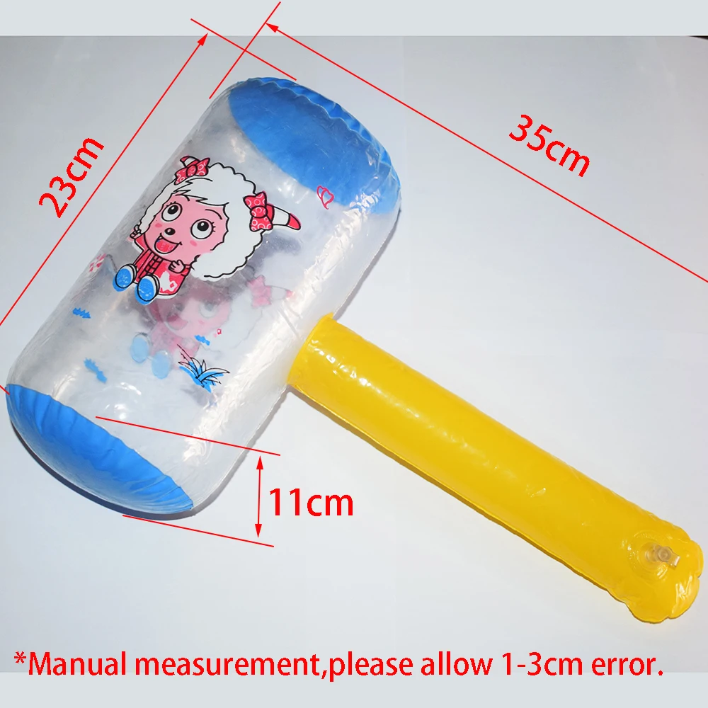 1pcs kids Cartoon Pneumatic hammer sound hammer whistle classic toys baby toys for children Inflatable toys Party birthday Gifts