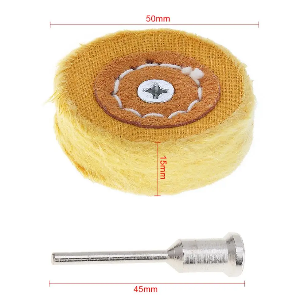 Tampone in cotone tampone per lucidatura a specchio giallo a forma di T con diametro del gambo di 3mm per lucidatura/rettifica di superfici