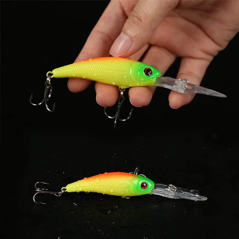 Fishing Lure in Bait Deep Swim Hard Bait Fish Tackle 10CM 7.5G Float Minnow Fishing Wobbler