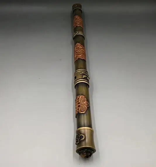 

China archaize old pipe of archaize pure brass cigarette holder