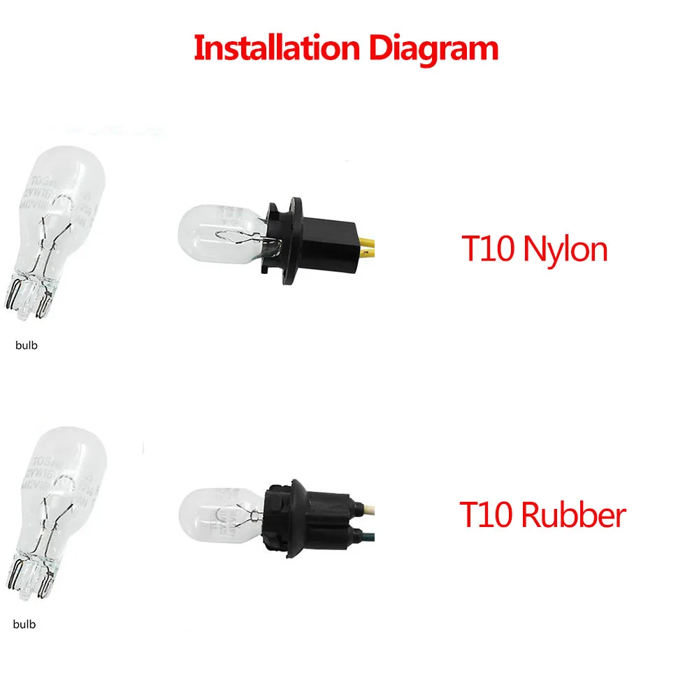 LED 자동차 램프 조명 전구 소켓 어댑터 연장 커넥터 플러그 전구 홀더, T10, T20, 1156, 1157, B9S, 1 개