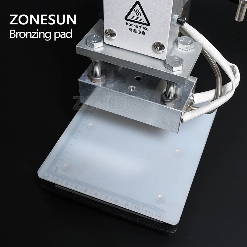 ZONESUN Bronzing pad Rubber Blanket for Hot Foil Stamping Machine leather embossing machine accessories Stamp tool parts