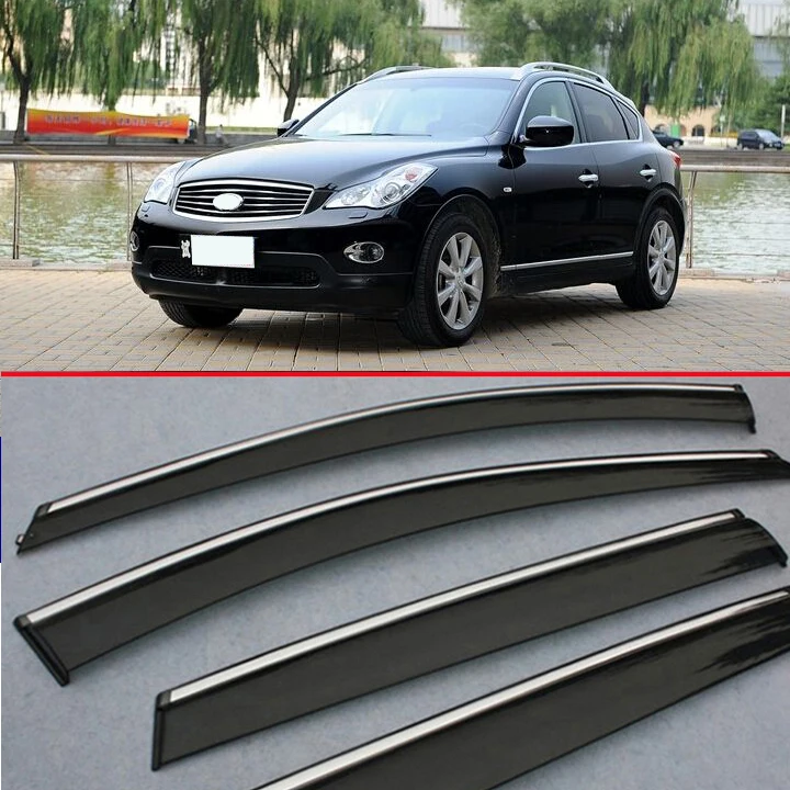 

For Infiniti EX25 2013 2014 2015 2016 Window Wind Deflector Visor Rain/Sun Guard Vent Car Accessories Stickers