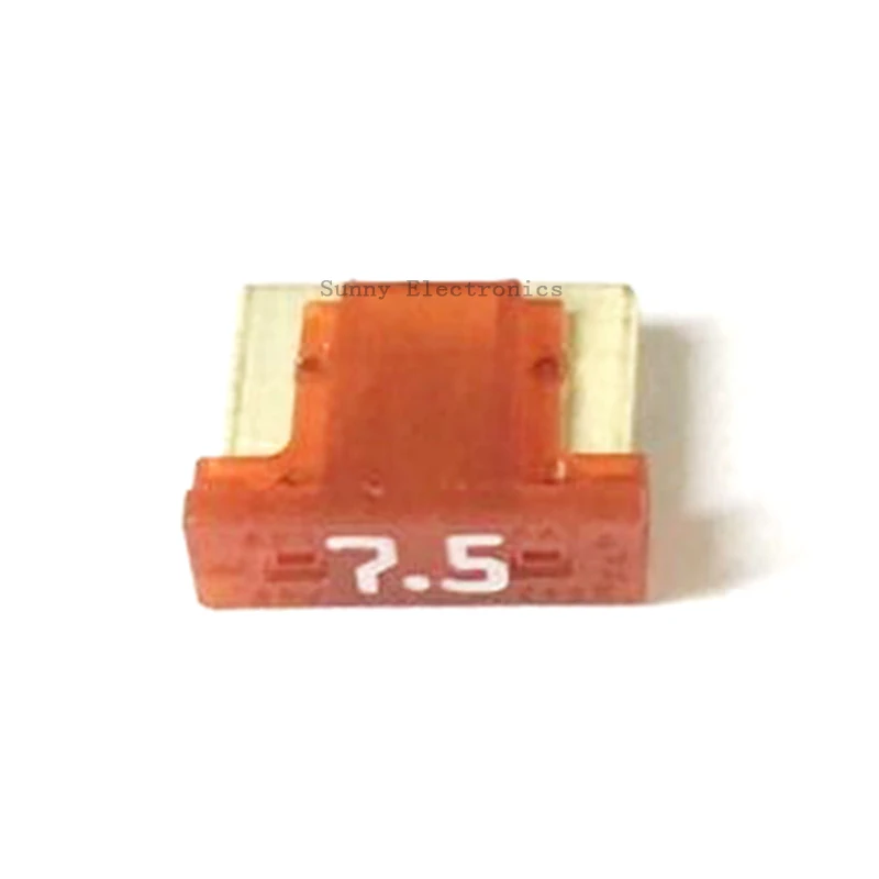 10pcs 7.5A fuses Micro Short Low profile Mini blade 15A amp APS/ATT fuse for Honda Toyota Lexus