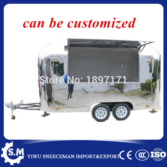 Attractive Multifunctional Sparkling food trailer and new bling food truck mobile kitchen