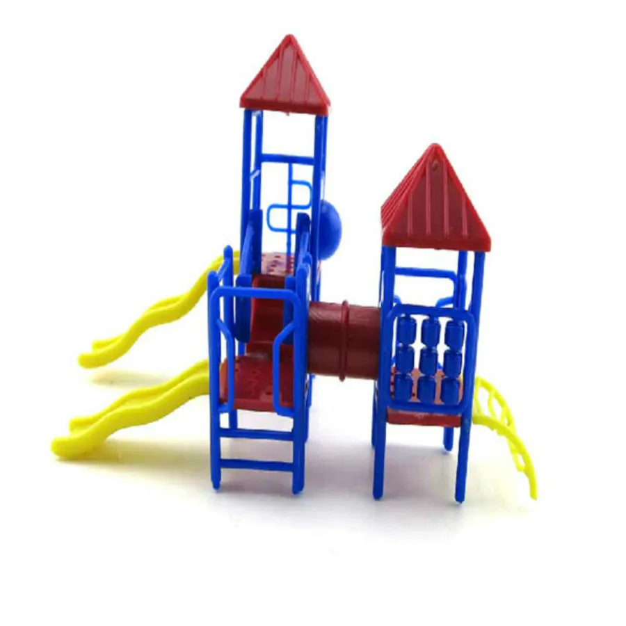 

4pcs 1:75-200 Architectural Playgroud Scale Slide Combination Kids Outdoor Toy Plastic Slide For Architecture Diorama