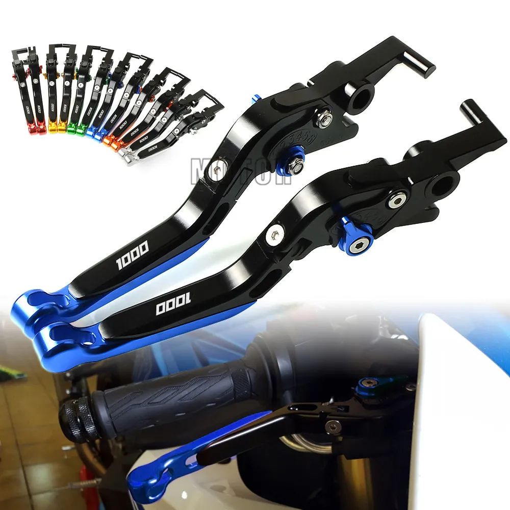 For Suzuki GSXR1000 GSX1000R 2001-2020 GSXR GSX R 1000 CNC Motorcycle Adjustable Folding Extendable Fold Brake Clutch Levers