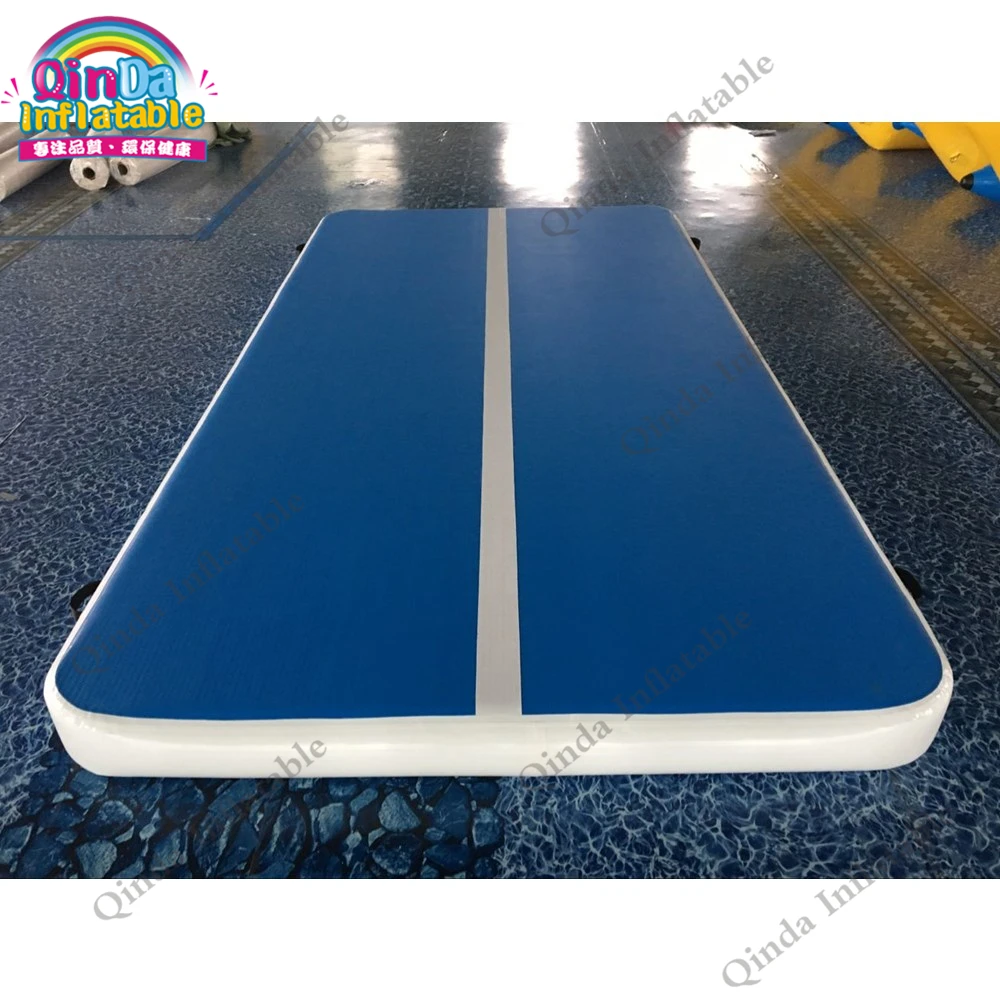 

4*2*0.2m Air Tumble Track For Gymnastics,free Air Pump Inflatable Gym Mat With 1.0mm DWF Material