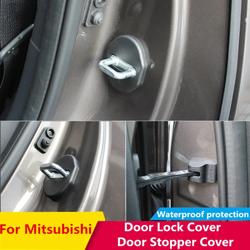 

For Mitsubishi Outlander PAJERO ECLIPSE CROSS LANCER ASX Car Door Lock Cover door Stopper Protection Buckle Cover Accessories