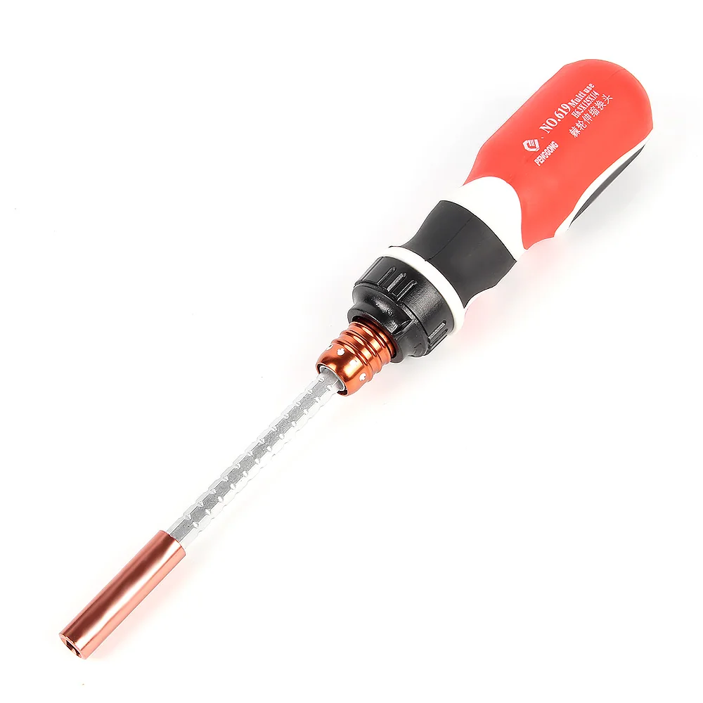 Adjustable Ratchet Screwdrivers Bit Extend Socket Replaceable Telescopic Extension Handle Magnetic Rod Screw Multi Repair Kit