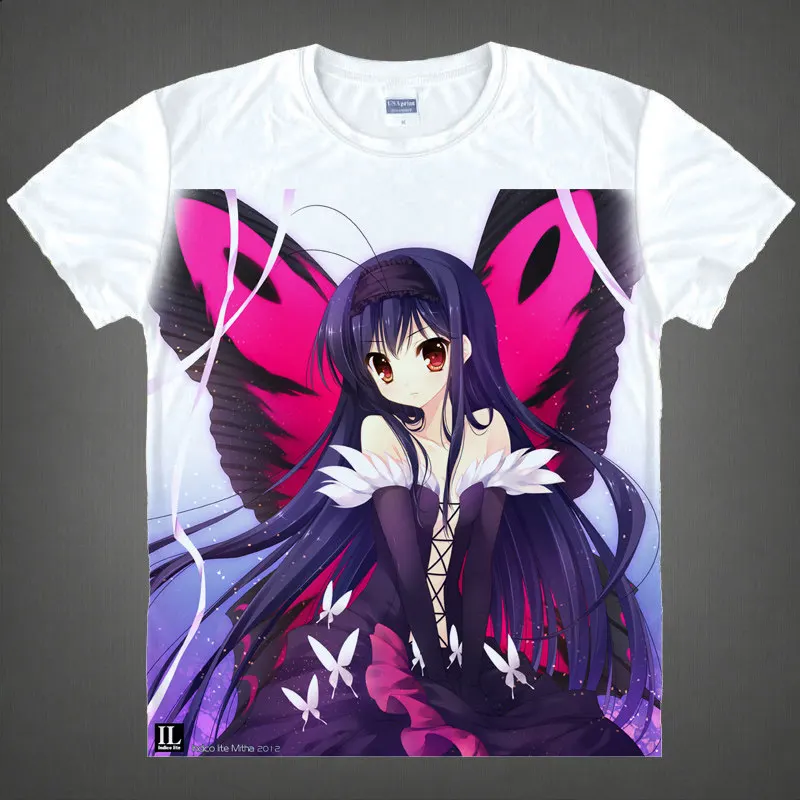 Accel World T-Shirt Black Snow Princess Shirt summer cool shirts short sleeves men's & women's t-shirts colorfast anime t-shirts