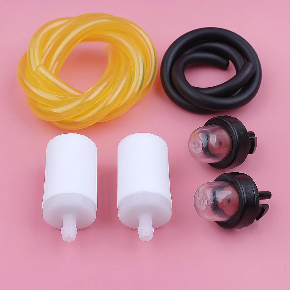 Brandstoffilter Lijn Slang Primer Lamp Kit Voor Husqvarna Poulan Stihl Mcculloch Kettingzaag Trimmer Blower Reserve Vervangen Onderdeel