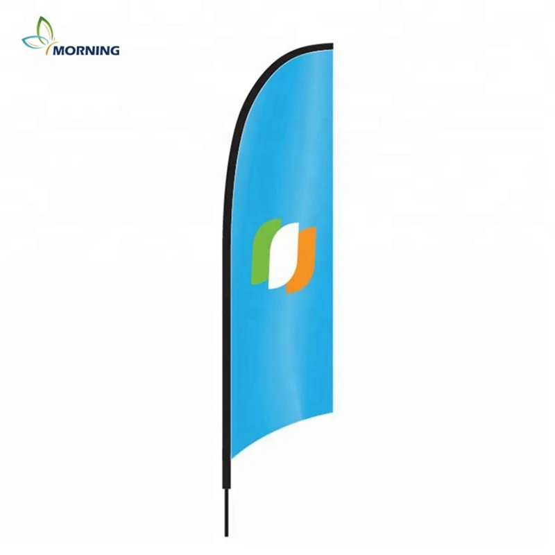 

Morning custom printing beach feather flag and flagpole with cross base graphic advertising celebration outdoor display flag