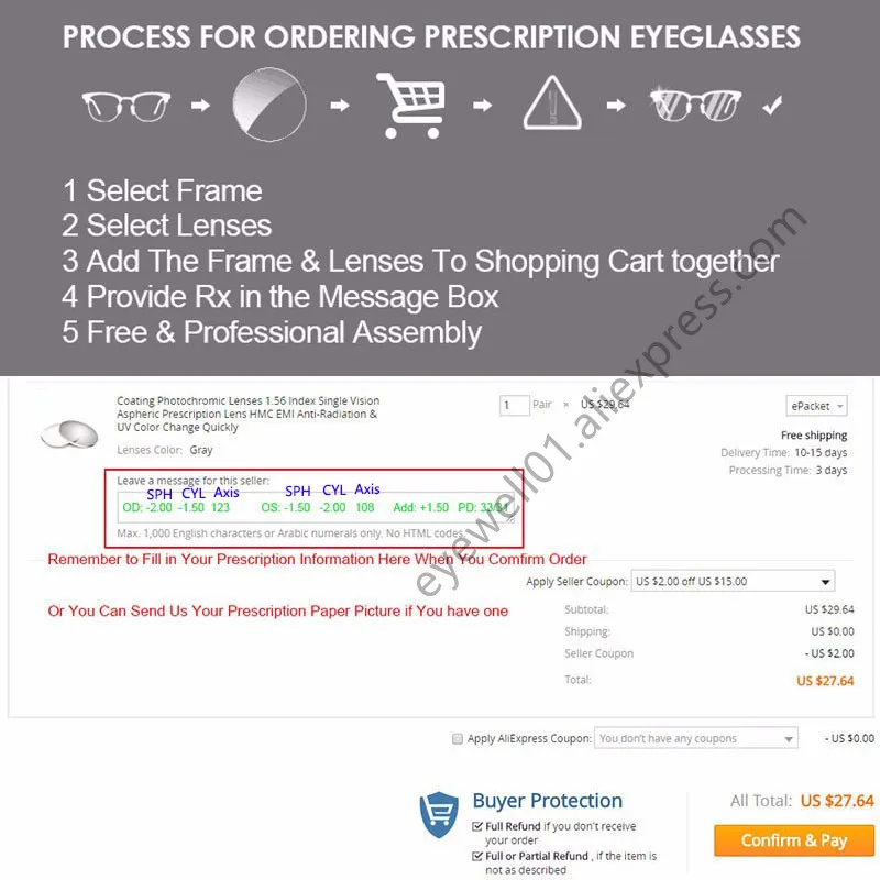 BCLEAR 1.61 Index Free Form Inside Multifcoal Interior Progressive Glasses Lenses Prescription Customized Lens See Far and Near