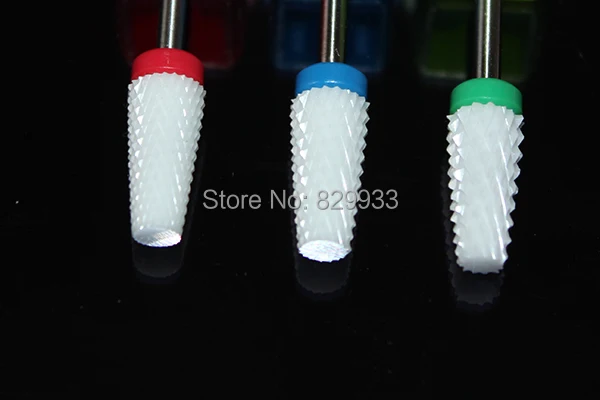 High Quality 3pcs/set Umbrella T Shape White Ceramic Nail Burr Bit Nail File Salon Electric Manicure Pedicure Machine Drill Tool