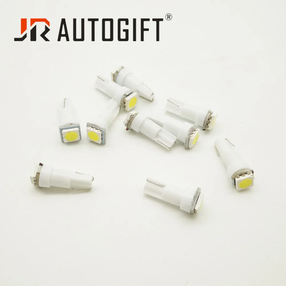 10pcs T5 W3W W1.2W 5050 T5 17 37 73 74 5050 LED 24/12V Red/Blue/Green/Yellow Auto LED Lamp Car Dashboard Instrument Lights Bulb