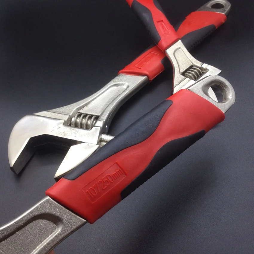 6 "/8"/10 "/12" ประแจปรับ Multi-Functional Spanner พลาสติก Handle ประแจ auto ช่างซ่อมเครื่องมือเปิดประแจ