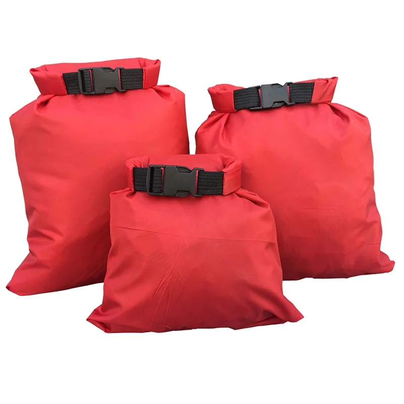 

3 pcs/set Waterproof Dry Bag Multifunctional light upstream river rafting three-piece waterproof waterproof bag large medium