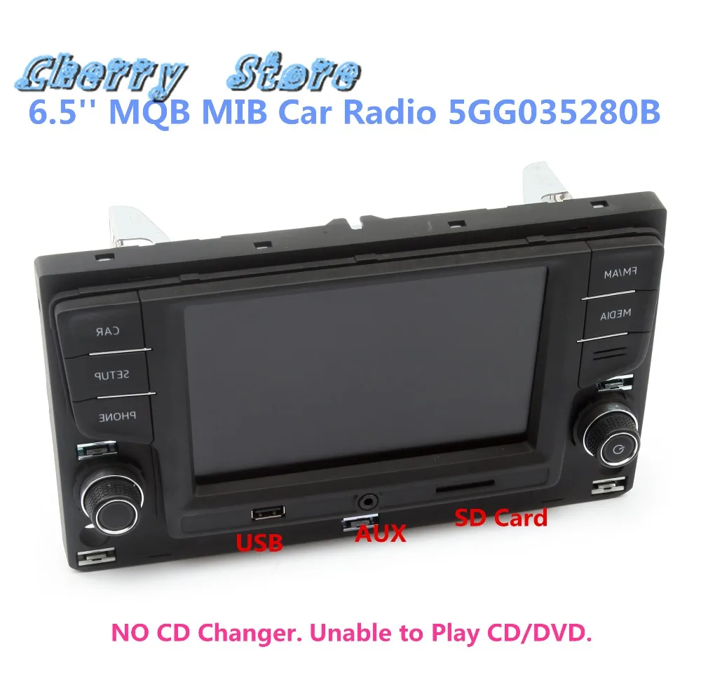 5GG 035 280 B 6.5'' MQB MIB2-G Car Radio Player USB AUX Bluetooth OPS Touchscreen For VW Golf 7 MK7 Passat  B8 5GG 035 280 B