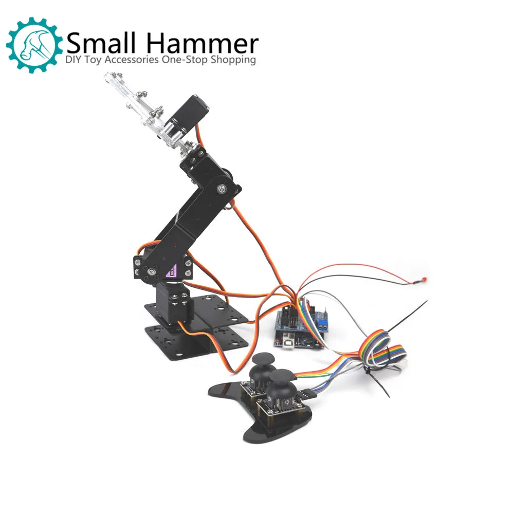 4dof robot arm arduino aluminum alloy metal remote control handle ps2 kit