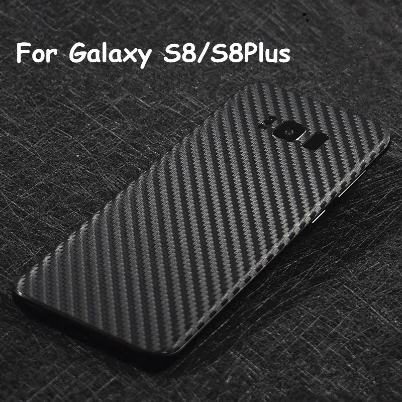 3D Carbon Fiber Skin Film Wrap Skin Phone Back Paste Sticker For SAMSUNG Galaxy S10 Plus S10e S8 S9 Plus Note 9 8 A9S A8S A750