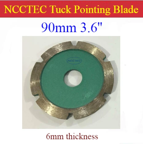 3.6'' Diamond Tuck pointing blade / 90mm concrete tuck point pointer Grooving tools / 6mm thick segment Hard Motor removal