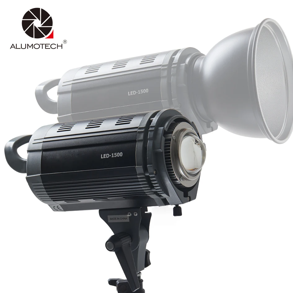 Alumotech 150W LED Dimming 3200K/5600K Flash Lighting Speedlite Strobe Lamp For Photography Studio Camera Video Equipment