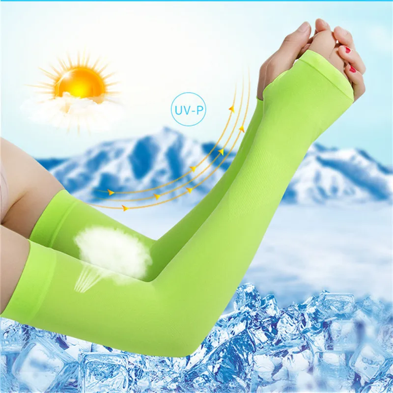 Cycling Sleeves Quick Dry UV Protection Fishing Volleyball Running Arm Sleeves Women\'s Sports Set Arm Warmers Compression Sleeve