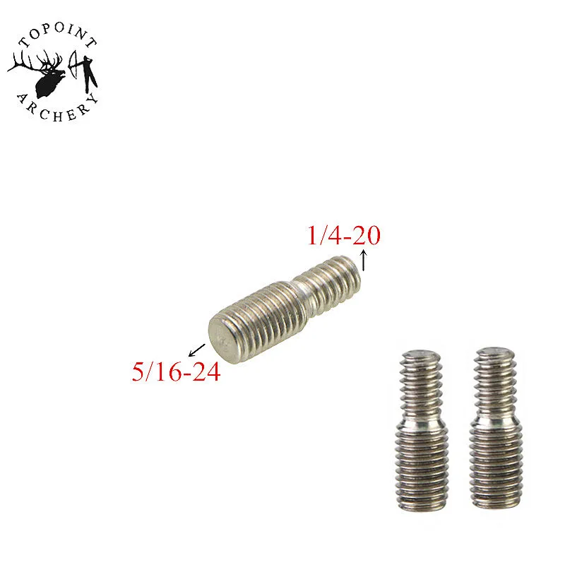 

3pcs Archery Conversion Thread PR613 5/16-24-1/4-20 Screw Thread Stabilizer Balance Weight Tools Accessory