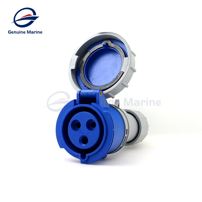 Waterproof Moisture-Proof 16A/32A 250V Marine Shore Power Socket Male Female Power Plug For Yacht Boat Accessories