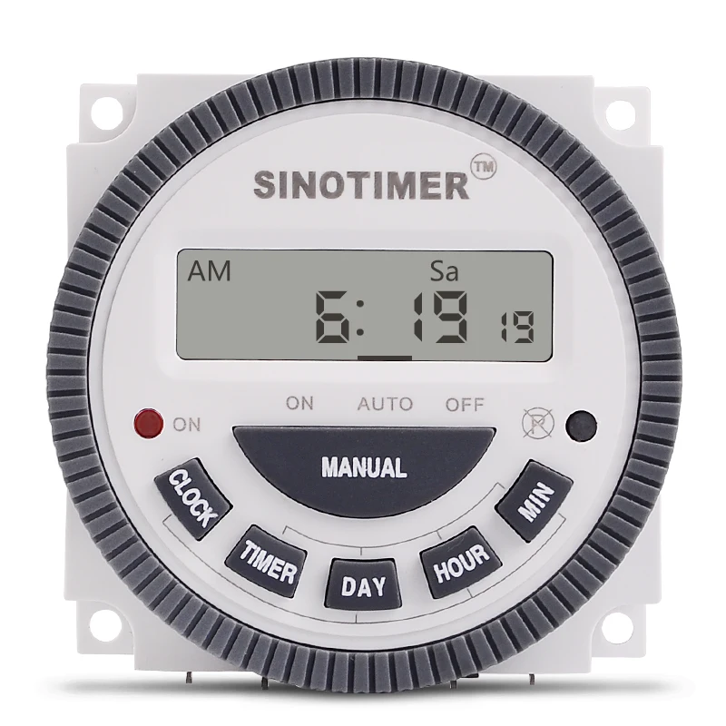 1NO + 1NC Volt free Output 16A Time Relay Control 220V 230V 240V 7 Days Programmable Digital Timer Switch With Protective COVER