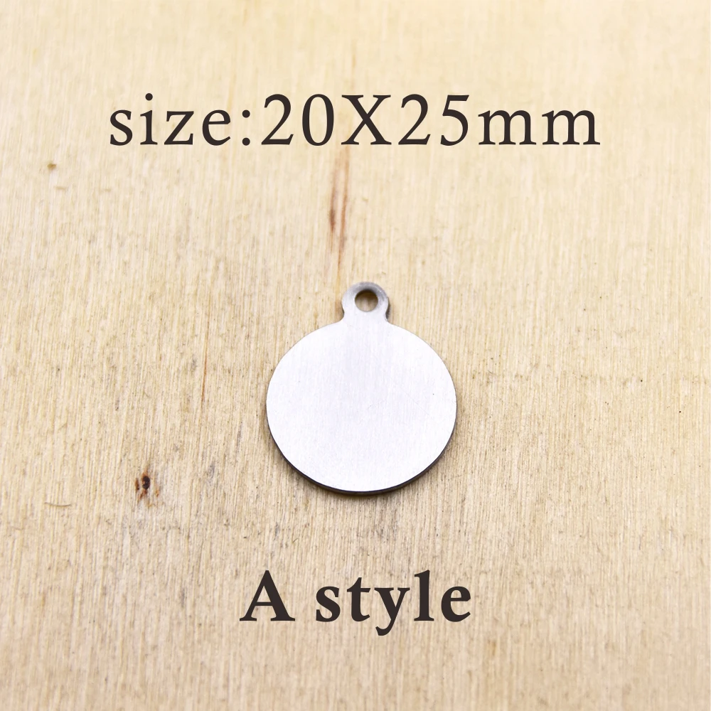 20pcs/lot-adopt sign stainless steel charms - Laser Engraved - Customized - DIY Charms Pendants