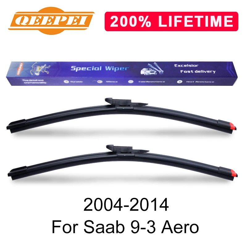 

QEEPEI Replace Wiper Blade For Saab 9-3 Aero 2004-2014 Silicone Rubber Windshield Windscreen Wiper Auto Car Accessories