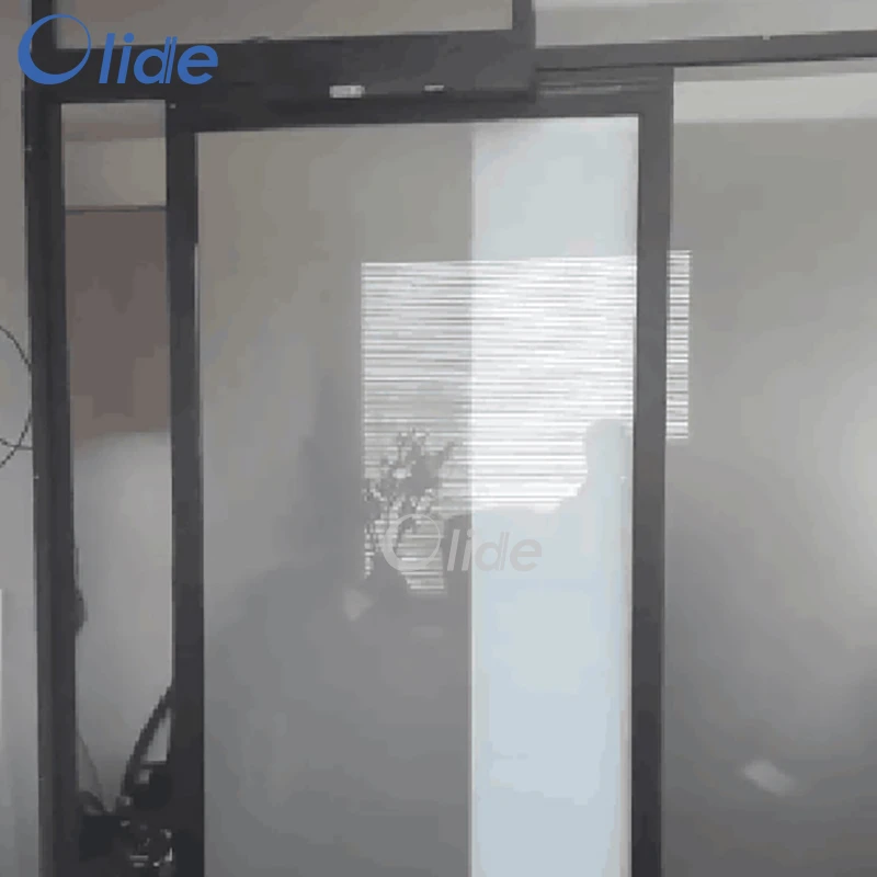 Olide Residential Automatic Sliding Door Operator,Black Electric Patio Door Opener