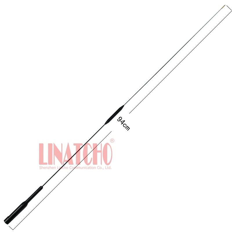 good performance black SBB4 vhf uhf dual band 144/430MHz long range car radio long slim antenna