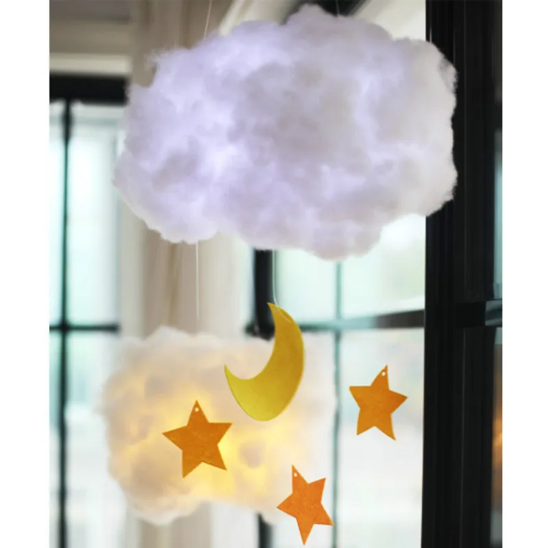 Wedding Props Cotton Cloud Wedding Birthday Party Children\'s Room DIY Decorative Window Layout Simulation White Clouds